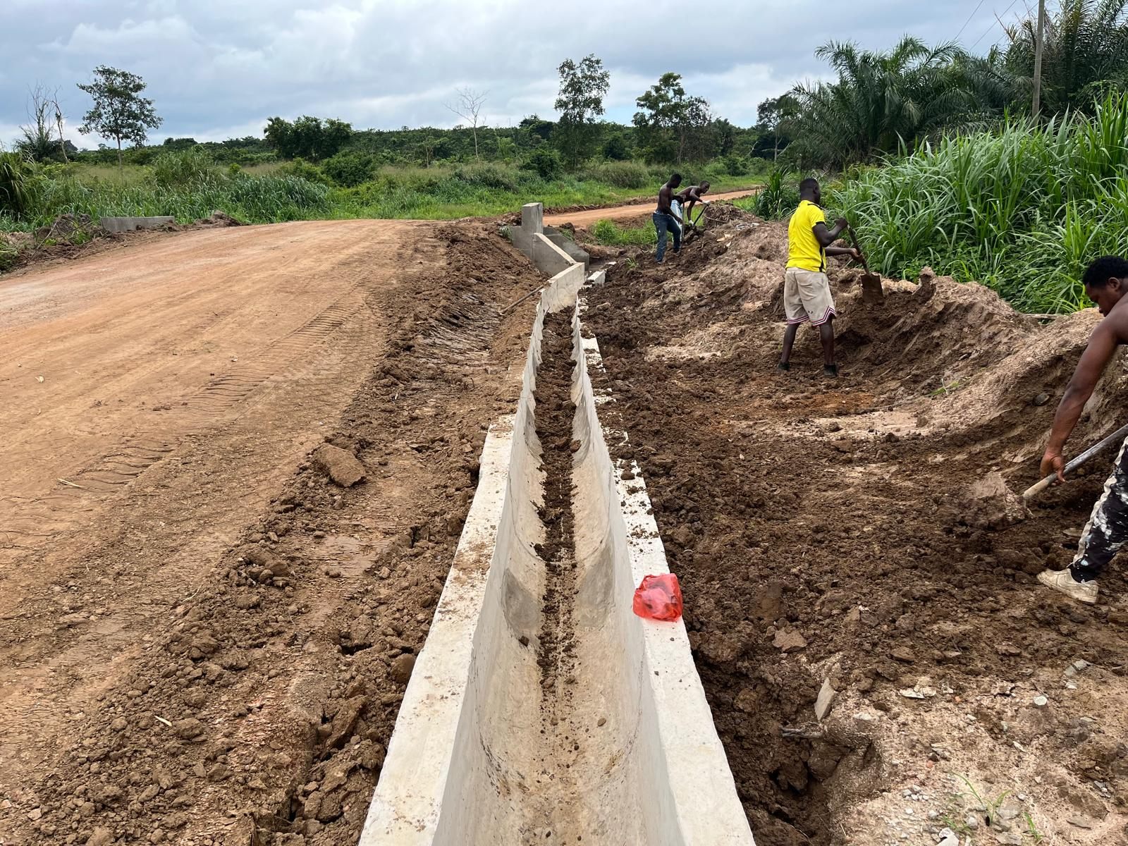 Heavy civil construction site